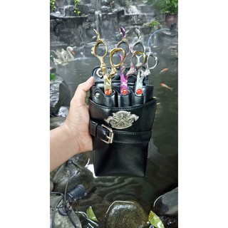 [Chất Da Xịn]Bóp Đựng Kéo Cắt Tóc Đeo Chéo