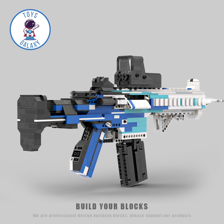 Đồ Chơi Lắp Ráp Mô Hình PUBG M416 / HK416C Black Ice MOC Kevin183 / CSGO Free Fire Lửa Chùa CoD