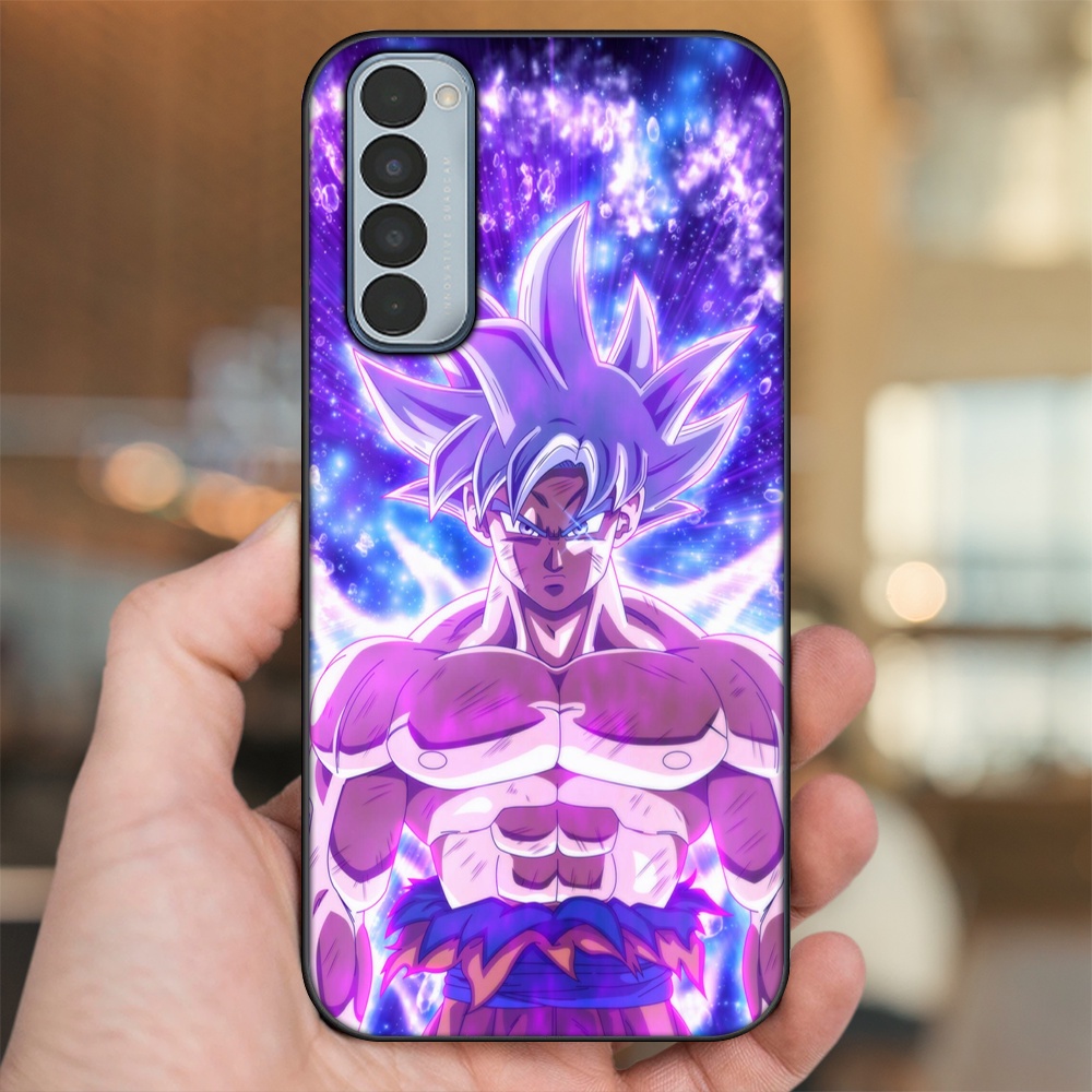 Ốp lưng Oppo Reno 4 Pro viền đen in hình Goku Dragon Ball