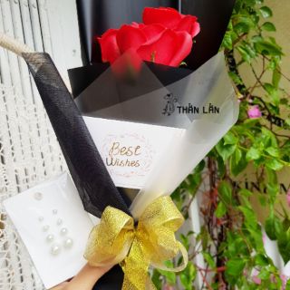 Giấy gói hoa bóng mờ trắng