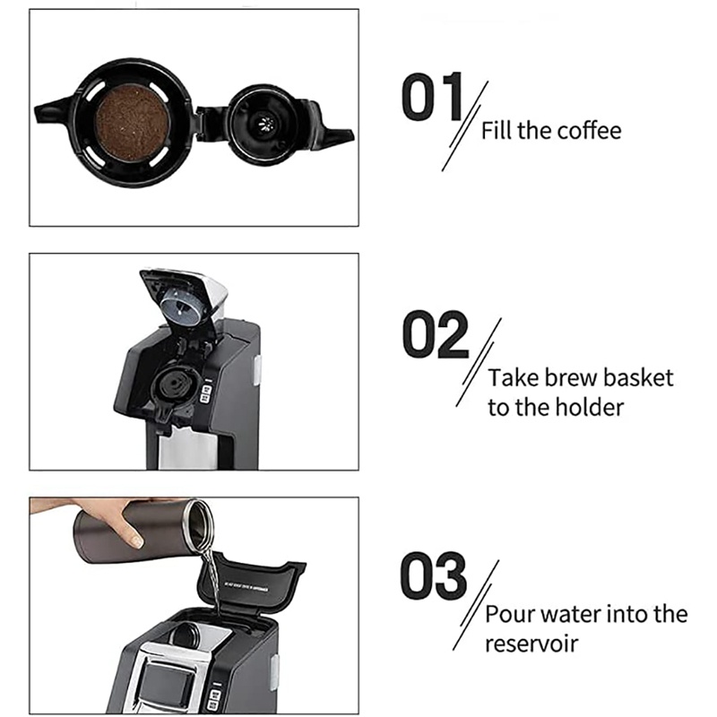 Cốc Lọc Cà Phê Có Thể Tái Sử Dụng Cho Hamilton Beach FlexBrew 49979 / 49976 / 49966 / 49957 / 49954 / 49950 / 49947