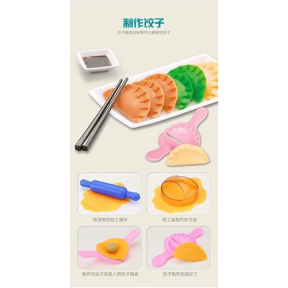 BỘ ĐỒ CHƠI LÀM KEM BẰNG ĐẤT NẶN CHO BÉ 9988