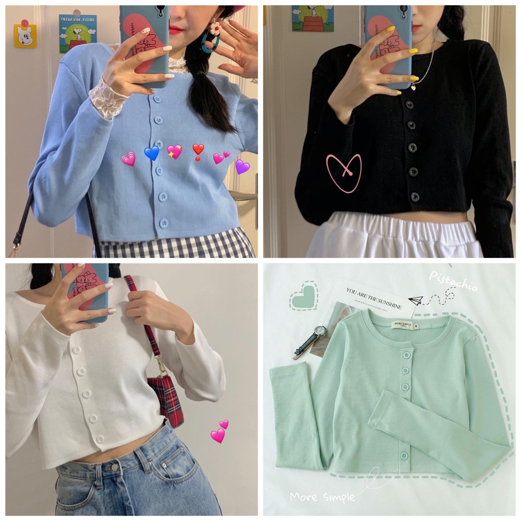 Áo Nữ Kiểu - Áo Croptop Yan Tay Dài Siêu Xinh - Thời Trang Nữ AnAn - CRT1