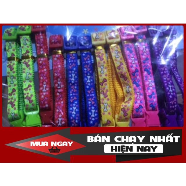 (hàng đẹp)VÒNG CỔ MÈO,CHÓ CÓ CHUÔNG CHẤT LIỆU DÙ ĐAN 0