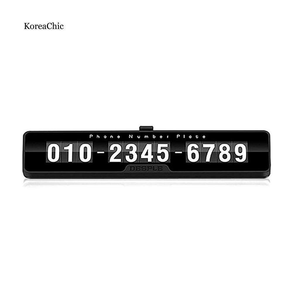 Bảng hiển thị số điện thoại trên xe hơi phong cách Hàn Quốc