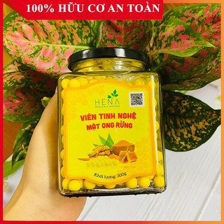 Nghệ Viên Mật Ong Rừng Hena 300G , Viên Nghệ Mật Ong. Tinh bột nghệ, bột nghệ nguyên chât, mầm đậu nành [Xem cùng shop]