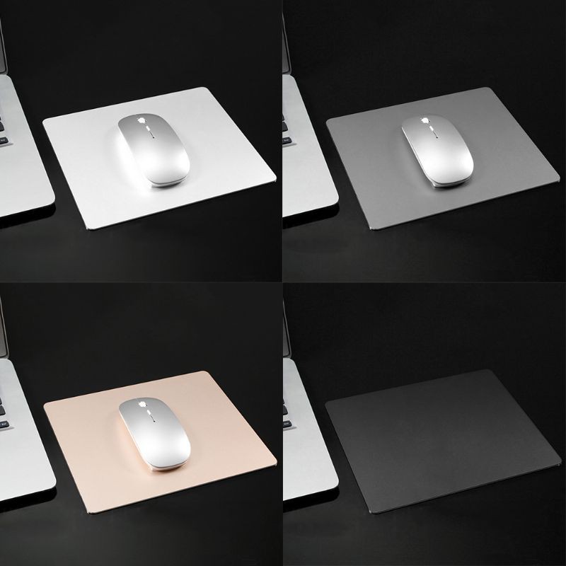 Lót Chuột máy tính Hợp Kim Nhôm Nguyên Khối Cao Cấp Mouse Pad 220x180mm kiêm Bàn di chuột bằng nhôm Aluminium