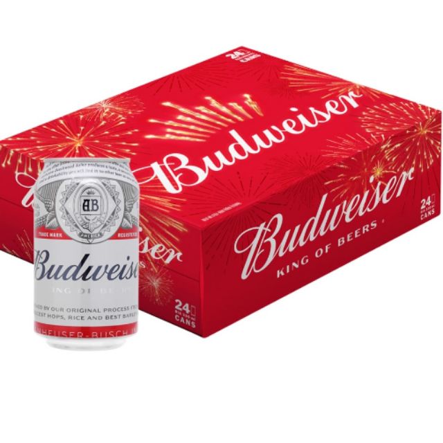 Thùng 20 lon Bia Budweiser 330ml giảm chỉ còn 400,000 đ