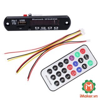 Bộ mạch giải mã âm thanh mp3-fm kết nối bluetooth-usb-thẻ tf 12v