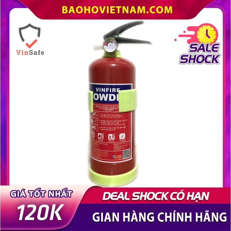 Bình cứu hoả chữa cháy bột 1kg ABC MFZ1 dùng trong pccc thương hiệu Vinfire