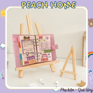 Kệ Gỗ Đỡ Điện Thoại Để Bàn Điều Chỉnh Độ Nghiêng Giá Gỗ Để Giấy Note Ghi Chú Ảnh Bằng Gỗ Chắc Chắn Decor Bàn Học