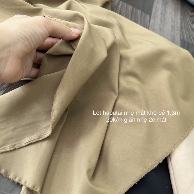 Vải Lót Habutai chất lượng Loại I dày dặn chứ không mỏng dính chuyên lót cho Ren,Lót Vest dạ