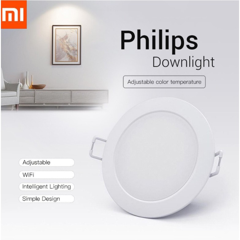 Đèn LED Downlight âm trần nhà thông minh Xiaomi Philips Smart Home giá rẻ có APP