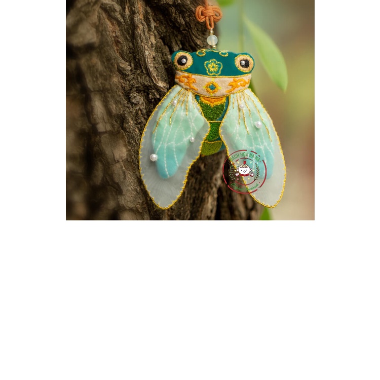 Bộ kit Gói Dụng Cụ Tự Thêu Tay Thủ Công đầy đủ Nguyên Liệu - Túi thơm DIY Handmade Cá và Ve - Bách hóa Na Na