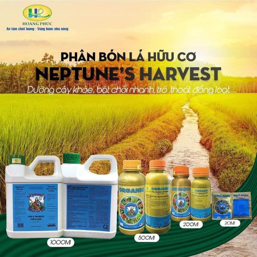 ĐẠM CÁ HỮU CƠ NEPTUNE'S HARVEST - Chiết xuất từ cá và rong biển ở Bắc Mỹ - tăng khả năng hấp thu dinh dưỡng - Can 1L