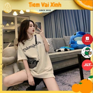 Áo Thun Tay Lỡ 🍊[Tiệm Vải Xinh]🍊 Áo Cộc Tay Nữ Tay Lỡ Dáng Rộng House Bianca - Thun Hàng Quảng Châu