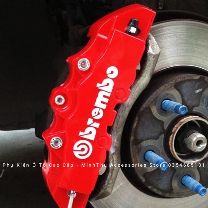 Bộ 2 ốp độ má phanh đĩa Brembo KIM LOẠI phong cách thể thao và đẳng cấp cho ô tô xe hơi