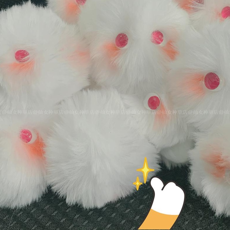 Móc Khóa Banh Lông Hình Mèo Dễ Thương Sáng Tạo