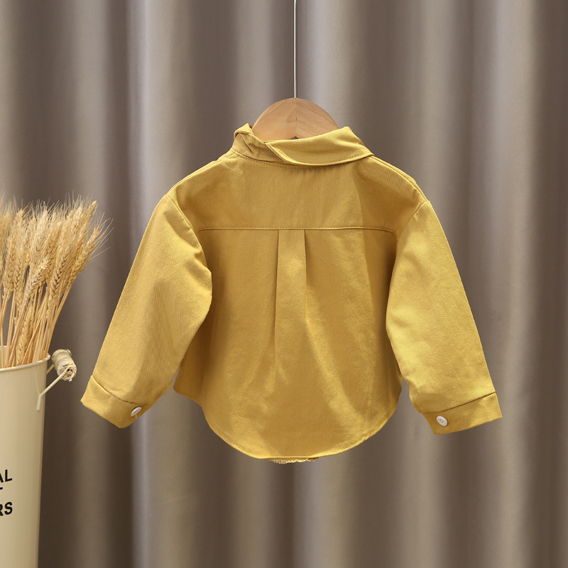 Áo khoác sơ mi tay dài thời trang xuân thu lịch lãm dành cho bé trai