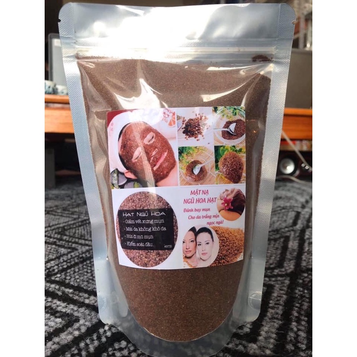 Hạt ngũ hoa (Đình lịch) đắp mặt gói 1000g (hạt to và hạt nhỏ)