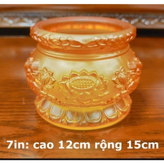 Bộ thờ cúng lưu ly vàng