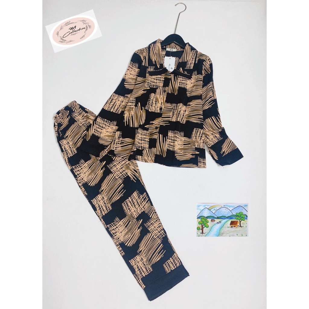 Đồ bộ pijama mặc nhà cho nữ chất Mango , có 2 mẫu tay dài và ngắn quần dài tiểu thư phối bèo dễ thương Lokishop01 | BigBuy360 - bigbuy360.vn