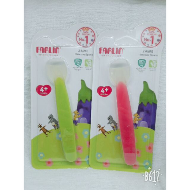 (Sỉ)THÌA ĂN DẶM BẰNG SILICONE FARLIN