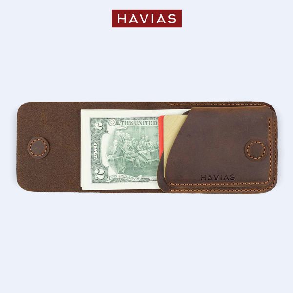 [DA THẬT] Ví Da thủ công handmade Gerbera Handcrafted Mini Wallet - HAVIAS