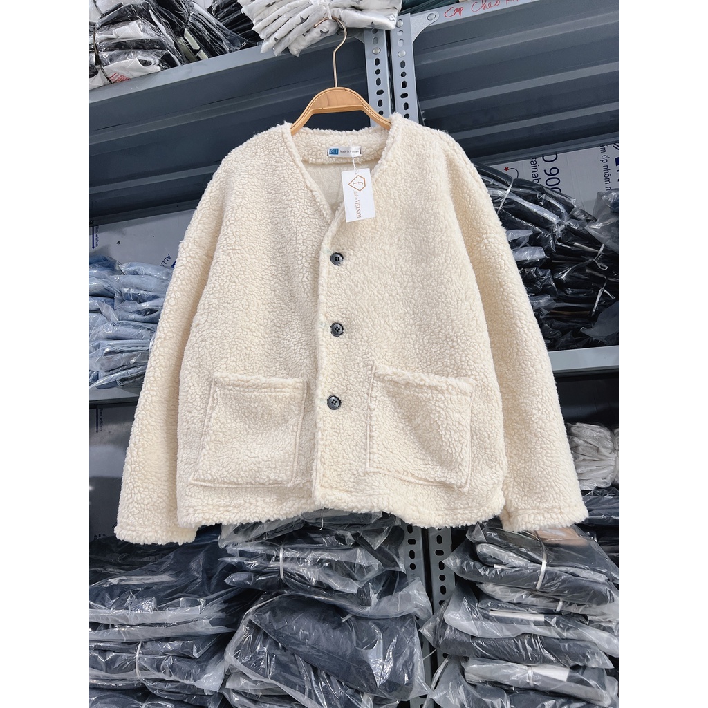 Áo Cadigan Lông siêu dày-6C8T