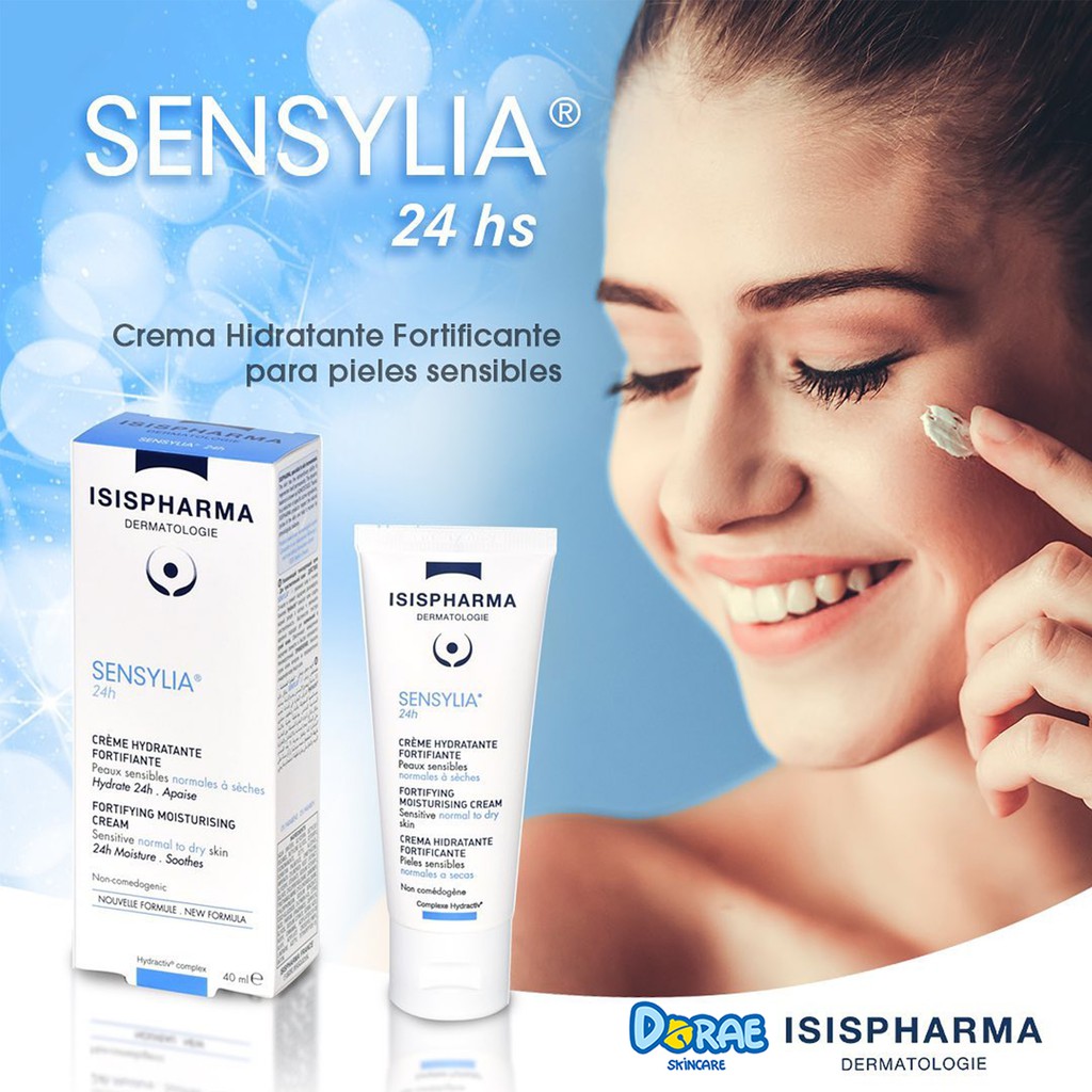 ✅ Kem dưỡng ẩm, làm giảm nóng rát, kích ứng da ISIS Pharma Sensylia 24h