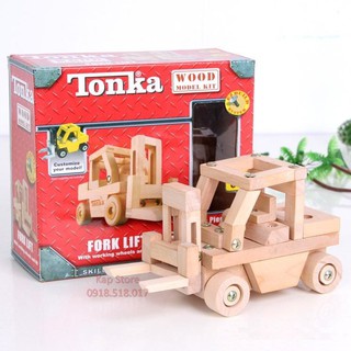 Bộ lắp ráp xe Nâng gỗ Tonka – Wooden Fortlift