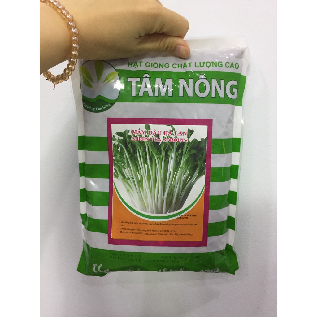 Hạt Giống Rau Mầm Đậu Hà Lan Dễ Trồng, Rau Sạch, Dưỡng Da, Tăng Sức Đề Kháng, Tốt Cho Sức Khỏe