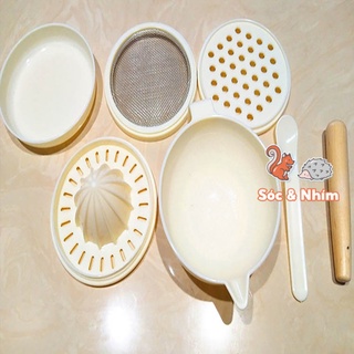 Bộ dụng cụ 7 món chế biến ăn dặm cho bé