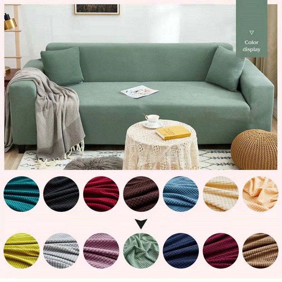 Bọc sofa ghế đơn và chữ L vỏ bọc đệm ghế sofa 1 / 2 / 3 / 4 chỗ vải bọc sofa chỗ có tay vịn