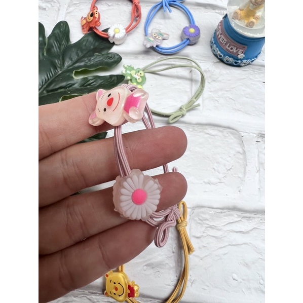 Set 5 dây cột tóc dạ quang phát sáng khi trời tối