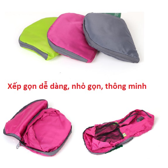 Balo xếp gọn siêu nhẹ 0,16 kg, balo công tác, du lịch  DL13-BaloXG (màu giao ngẫu nhiên)