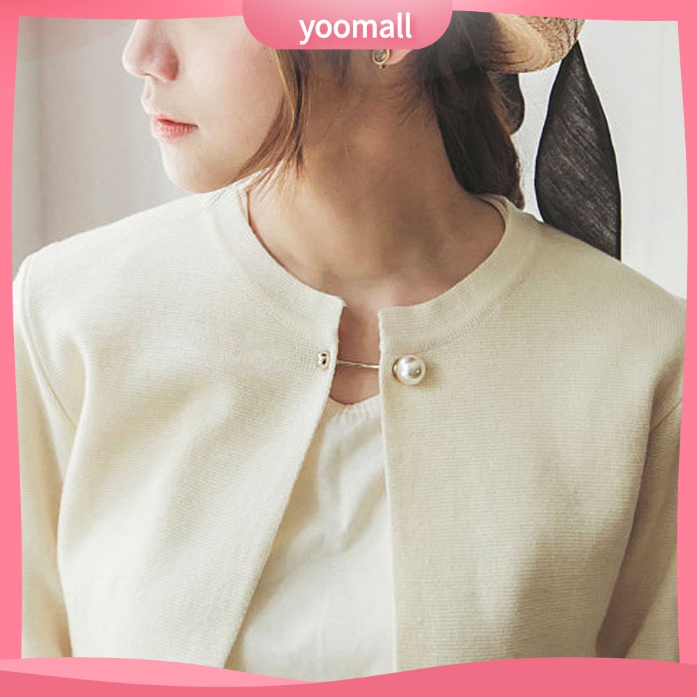 Ghim Cài Áo Đính Ngọc Trai Nhân Tạo Thời Trang Cho Nữ