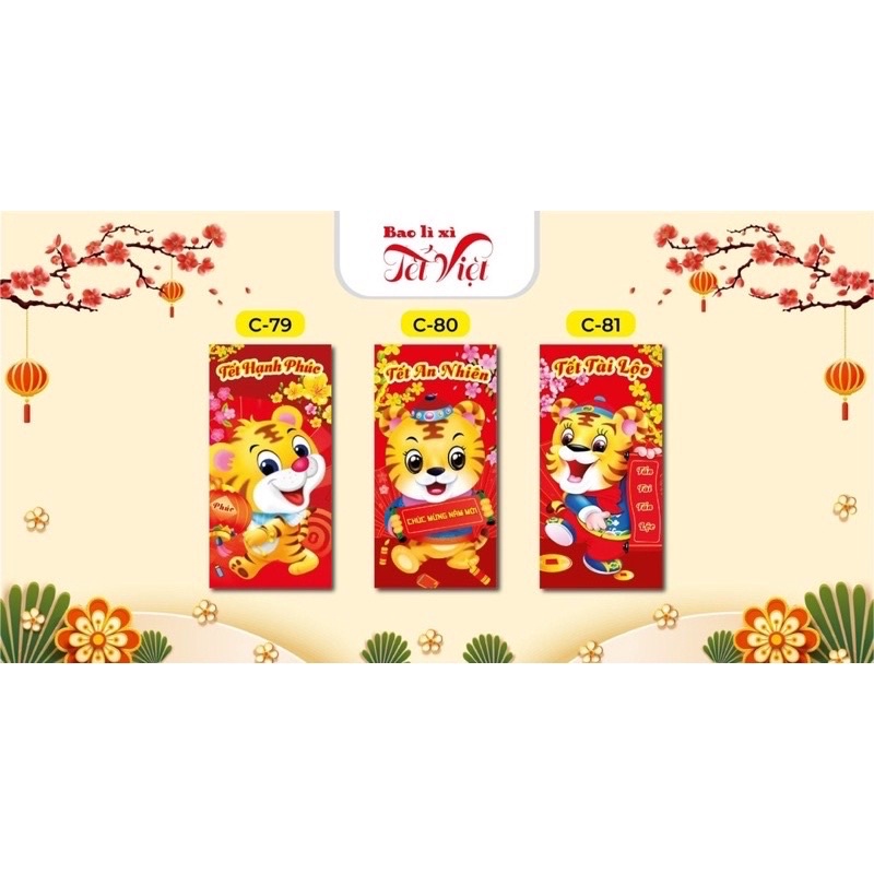 10 bao lì xì Tết trend thương hiệu bao lì xì