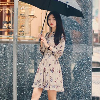 Đầm hoa tay lửng thời trang dành cho nữ