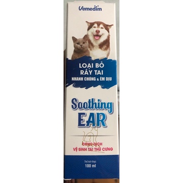 SOOTHING EAR- DUNG DỊCH VỆ SINH TAI- LOẠI BỎ RÁY TAI TRÊN THÚ CƯNG