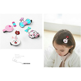 Kẹp Tóc Lò Xo Hình Thú, Hoa, hoạt hình Hàn Quốc Độc Lạ Siêu Đáng Yêu