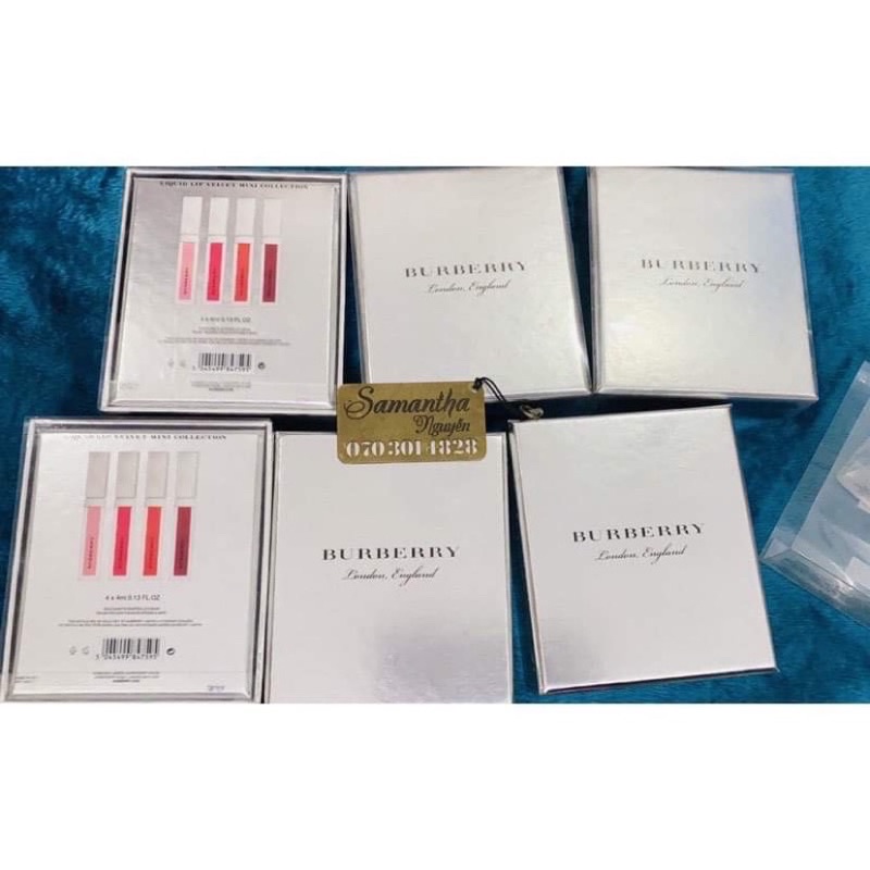 SALE bộ 4 son môi kem Burberry fullbox