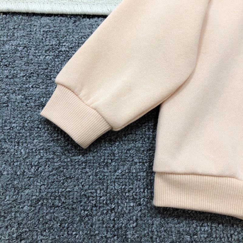 Áo phông dài tay bé gái HM 1-4 tuổi  Áo thun nỉ bông cotton xuất dư 0822