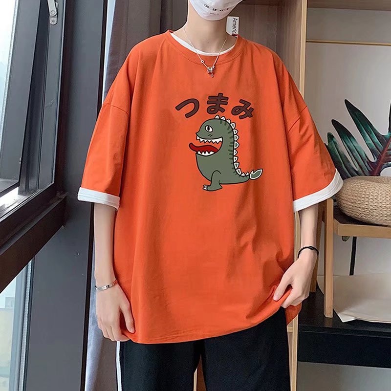 Áo Thun Tay Ngắn In Chữ M-8XL Phong Cách Hip Hop Cho Nam