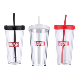 Bình nước có ống hút - MARVEL 420ml