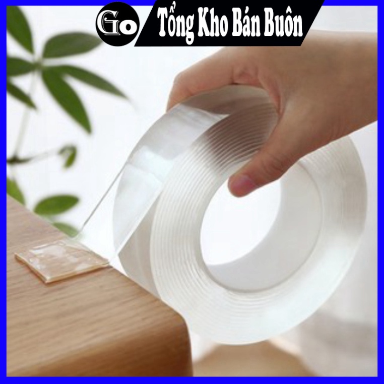 Băng dính 5M đa năng 2 mặt trong suốt Dài - Gocolo