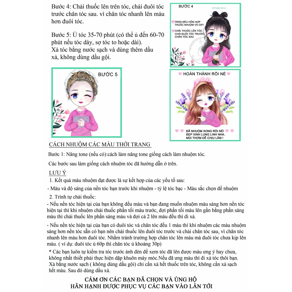 Kem nhuộm tóc thảo dược màu xanh dương - Nhuộm trên nền tóc tẩy, tặng oxy