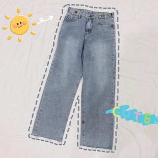 Quần baggy jean 1590 màu xanh hình thật