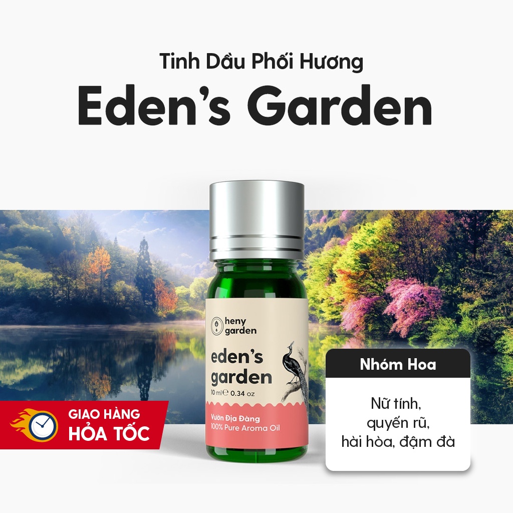 Tinh Dầu Phối Hương Edens Garden (Hoa Kết Hợp) Làm Nến Thơm, Xông Thơm Phòng HENY GARDEN