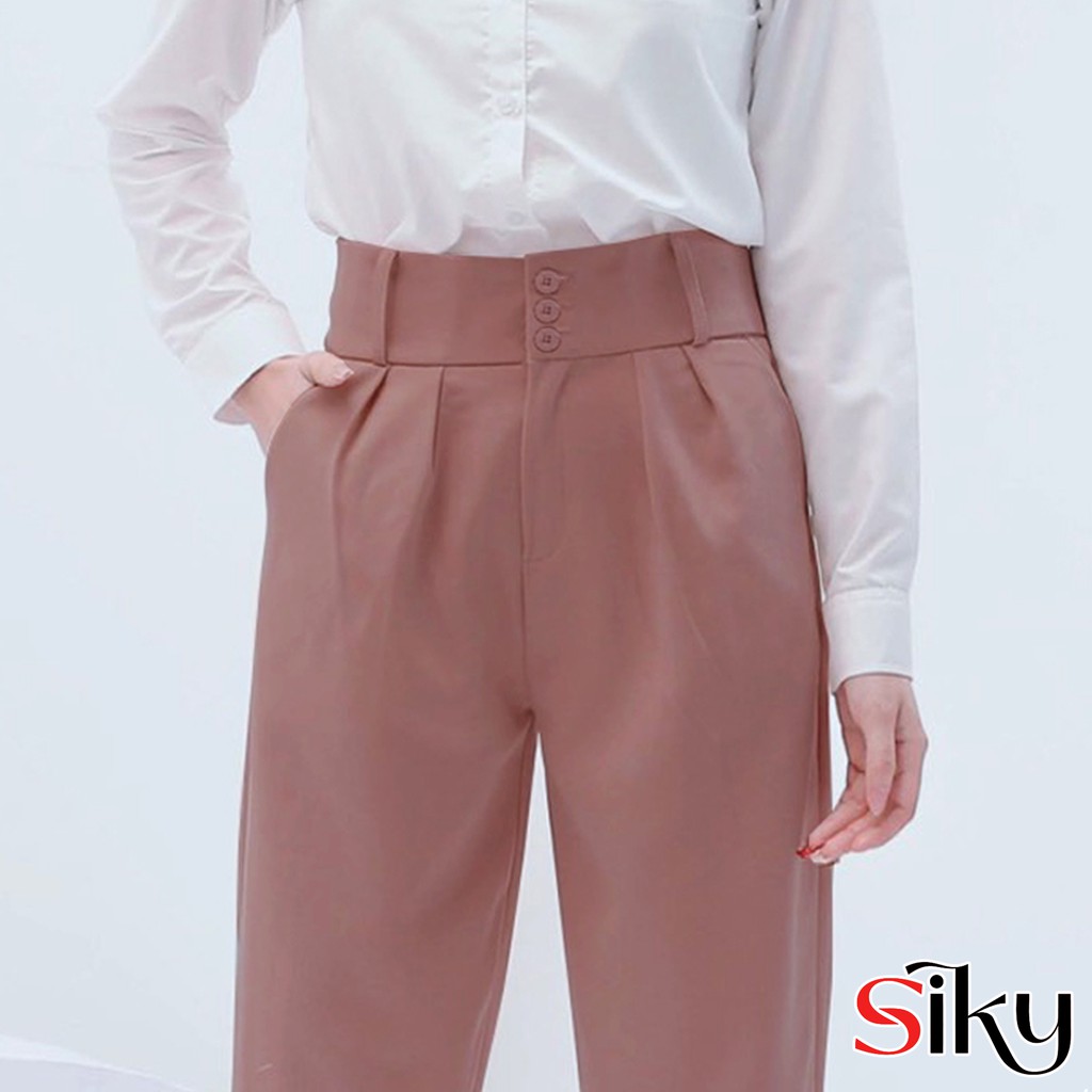 Quần baggy cạp cao 3 khuy - Siky | BigBuy360 - bigbuy360.vn